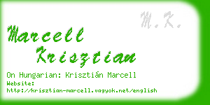 marcell krisztian business card