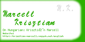 marcell krisztian business card